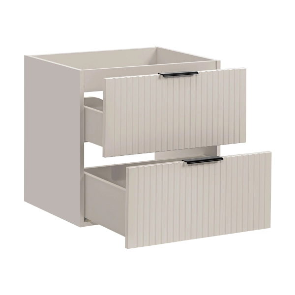 Szafka pod umywalkę 60cm 2 szuflady Kaszmirowy Mat ADEL CASHMERE 82-60-2S, Comad